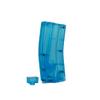 Asura Airsoft 6mm BB Speed Fast Loader Tactical in Transparent Clear Blue, 400 Round Extra Large Capacity, M4 Magazine Style view 1