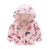TUIJI Girls Rain Jacket, Windbreaker Kids Raincoat Waterproof Zip Jacket 3T 4T Pink(Style 03,120) view 1