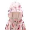 TUIJI Girls Rain Jacket, Windbreaker Kids Raincoat Waterproof Zip Jacket 3T 4T Pink(Style 03,120) view 3