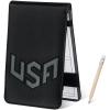 LZFAN Golf Scorecard Holder & Yardage Book Cover, Golf Accessories Black Premium Leather Yardage Book Holders Cover (Grey) view 1
