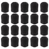 Hemoton 20pcs Disposable Chef Hats Non Woven Chef Cooking Hats Black Tall Kitchen Cook Cap Paper Chef Kitchen Accessories for Home Restaurant view 1