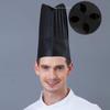 Hemoton 20pcs Disposable Chef Hats Non Woven Chef Cooking Hats Black Tall Kitchen Cook Cap Paper Chef Kitchen Accessories for Home Restaurant view 2