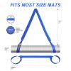 A AZURELIFE [MAT NOT Included] Yoga Mat Sling, Yoga Mat Straps for Carrying, Easy-Cinch Yoga Mat Holder Strap view 3