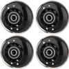 AOWESM 64mm Inline Skate Wheels 82a w/Bearings ABEC-9 for Rollerblade, Pelican Storm Case, Roller Board Bag, Carry-on Luggage Suitcase, Water Rower Seat, Steady Rest Wood Lathe, etc (4 Pack) (Black) view 4
