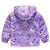 TUIJI Girls Rain Jacket, Windbreaker Kids Raincoat Waterproof Zip Jacket 3T 4T Purple(Style 07,120) view 3