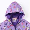 TUIJI Girls Rain Jacket, Windbreaker Kids Raincoat Waterproof Zip Jacket 3T 4T Purple(Style 07,120) view 4