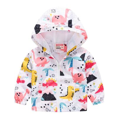 TUIJI Kids Jackets Girls Boys Cartoon Zipper Coat Jacket for Toddler Birthday Christmas Clothes 2T 3T White(Style 09,110)
