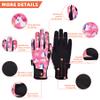 ChinFun Horse Riding Gloves Equestrian Gloves Kids for Boys Girls Horseback Grip Gloves Youth Children Rider Mitts Riding Sports Outdoor Bike Gardening Cycling Running Cartoon Pony Deep Pink Size L view 2