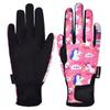 ChinFun Horse Riding Gloves Equestrian Gloves Kids for Boys Girls Horseback Grip Gloves Youth Children Rider Mitts Riding Sports Outdoor Bike Gardening Cycling Running Cartoon Pony Deep Pink Size L view 3