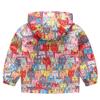 Girls Rain Jacket, Windbreaker Kids Raincoat Waterproof Zip Jacket 3T 4T Light Colourful(Style 05,120) view 2