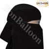 bonballoon Black Half Niqab Nosepiece Face Cover Veil Breathable Clothing For Muslim Islam Islamic Hijab Hejab Women Womens Burqa Abaya Jilbab view 2