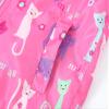 TUIJI Toddler Boys Girls Cartoon Print Zip Jacket Hooded Trench Lightweight Kids Coats Windbreaker Casual Outerwear 4T 5T Rose Red(Style 06,130) view 4