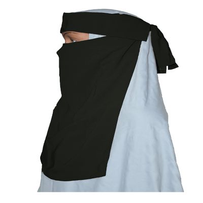 bonballoon Half Niqab Nosepiece Face Cover Veil Breathable Clothing For Muslim Islam Islamic Hijab Hejab Women Womens Burqa Abaya Jilbab (Dark Green)