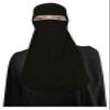 bonballoon Half Niqab Nosepiece Face Cover Veil Breathable Clothing For Muslim Islam Islamic Hijab Hejab Women Womens Burqa Abaya Jilbab (Dark Green) view 4