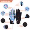 ChinFun Horse Riding Gloves Equestrian Gloves Kids for Boys Girls Horseback Grip Gloves Youth Children Rider Mitts Riding Sports Outdoor Bike Gardening Cycling Running Cartoon Pony Blue Size L view 2