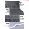 AUSELILY Plus Size Maxi Dress for Women Casual Long Sleeve Crewneck Empire Waist Long Dresses with Pockets 2026 Dark Gray XL view 3