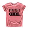 Birthday Girl Shirt Girls Birthday tee Outfit Toddler Baby 1st 2nd 3rd 4th 5th 6th 7th (Black on Mauve, 3 Years) view 1