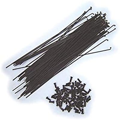 1 Star Spoke #14-214 Star Bright BK Black with Nipple
