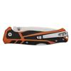 Elk Ridge Outdoors - Manual Folding Knife - Trek, Fine Edge Satin Fiish Drop Point Blade, Orange and Black TPR Handle, Lock Back, Pocket Clip, ER-TKFDR001, Hunting, Camping, Survival view 2