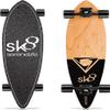 SereneLife Complete Standard Skateboard Mini Cruiser - 8 Ply Canadian & Bamboo Maple Deck Complete Flat Concave Skate Board W/ 7" Aluminum Trucks - for Kids, Teens, Adults - SereneLife SL7SBBK (Black) view 1