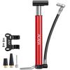 ACACIA Mini Bike Pump Fits Schrader and Presta Valve with Mounting Bracket 130 PSI 10.2 Inches(Red) view 1