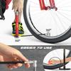ACACIA Mini Bike Pump Fits Schrader and Presta Valve with Mounting Bracket 130 PSI 10.2 Inches(Red) view 2