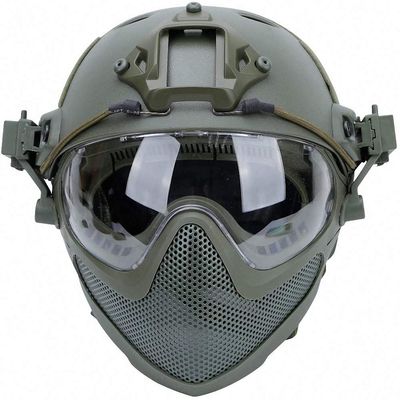Tactical Airsoft Fast Helmet F22, a Full Face Protective PJ Helmet with Detachable Mask & Goggles