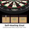 Viper by GLD Products Razorback Sisal Dartboard, Two Sets Starter Darts, Throw Line, Defender, Black view 3