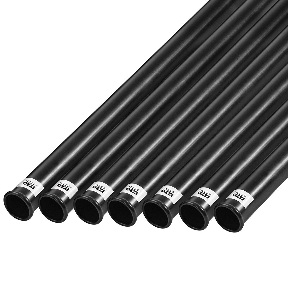 IZZO Golf Black Plastic Golf Club Tube, 1.25 Inch (Pack of 7)