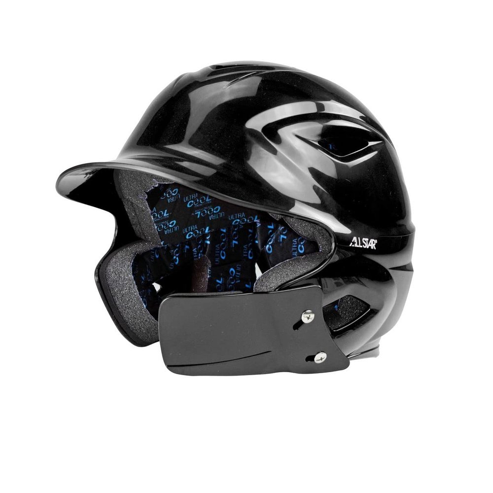 All-Star BH3010-JLBKLHB System 7 Batting Helmet W/Jawguard/Youth BK LHB