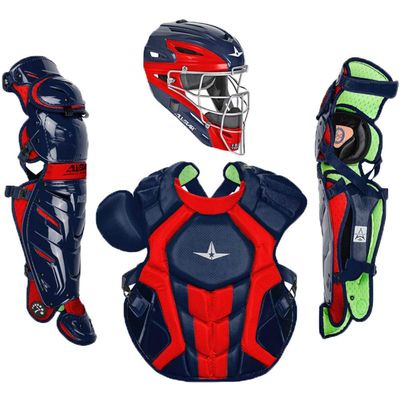 All Star System7 Axis CC NOCSAE Certified Adult Pro Baseball Catcher's Kit