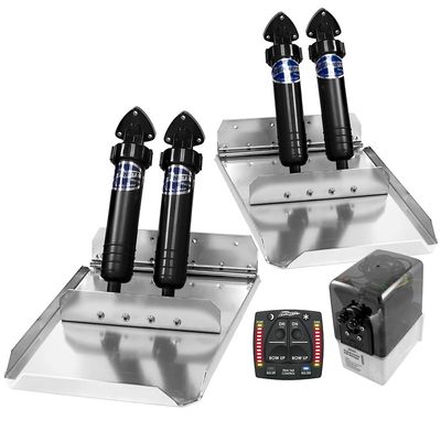 Bennett Marine ST16OBI Performance Sport Tab System with Rocker and One Box Indication Unit - 12" x 16"