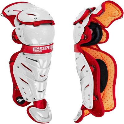 All-Star LGW-AFX-LGEWH/SCLGE AFx Fastpitch Leg Guards WH/SC LGE