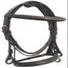 Flat Padded Leather Horse Bridle Brown | The Padded Bridle with Cut Back Headpiece | Fancy Stitched Brown Bridle for Horses with Buckle Bits Ends - Pony Size view 2