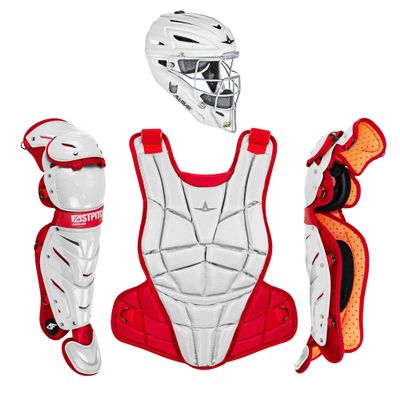 All-Star Unisex Adult Baseball AFx Fastpitch Catching Kit Medium, WH/SC, Medium US