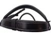 Saddlesworld Flat Padded Leather Horse Bridle | Padded Bridle with Cut Back Headpiece | Fancy Stitched Bridle for Horses with Buckle Bits Ends view 2