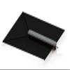 TACO Marine T10-3000-4 ShadeFin with White Fabric, Bag and Fixed Rod Holder Mount Kit - Black view 1