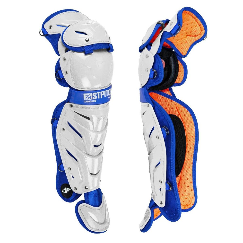 All-Star LGW-AFX-LGEWH/ROLGE AFx Fastpitch Leg Guards WH/RO LGE