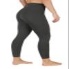 90 Degree By Reflex Power Flex Yoga Pants - High Waist Squat Proof Ankle Leggings with Pockets for Women - Military Green - XL view 4