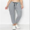 ALWAYS Cargo Jogger Pants for Women, High Waisted Sweatpants with Pockets, Super Soft Casual Lounge Pants for Athletic Yoga & Gym, Cotton Drawstring Trousers, Grey 3XL view 3