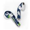 Skinit Decal Audio Skin Compatible with Apple AirPods - Officially Licensed NFL Seattle Seahawks Tropical Print Design view 2