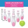 Fun Express Easter Bunny Bowling Set - 6 Plastic pins and 1 Plastic Balls - Easter Games and Toys for Kids view 3