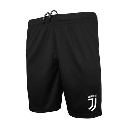 Juventus Athletic Soccer Adult Shorts for Men (Small, Black)