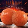 Yes4All 25 lbs Slam Ball for Strength, Power and Workout - Fitness Exercise Ball with Grip Tread & Durable Rubber Shell (25 Lbs, Orange) view 2