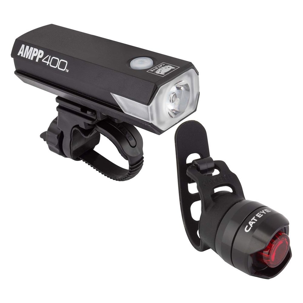 CatEye AMPP 400 / Orb Light Set: AMPP 400 Front Light paired with Orb Rear Light