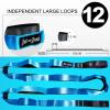 BOB AND BRAD Stretch Strap, 12 Loop Yoga Stretch Strap, Non-elastic Stretch Strap for Stretching, Physical Therapy, Pilates, Dance, Gymnastics, and Athletic Trainers with Carry Bag (12 Loops - Blue) view 2