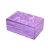Hugger Mugger 4" Foam Yoga Block -Marbled Cosmic Purple - strong and stable, beveled edges for comfort, most favored block size, helps with alignment and support in many poses view 2