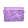 Hugger Mugger 4" Foam Yoga Block -Marbled Cosmic Purple - strong and stable, beveled edges for comfort, most favored block size, helps with alignment and support in many poses view 3