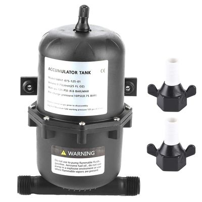 Accumulator Pressure Control 0.75L 125 PSI Pre Pressurized System /2 in MNPT Nylon Glass Fiber NMAT 075 125 01 for Marine RV Boat