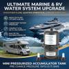 Accumulator Pressure Control 0.75L 125 PSI Pre Pressurized System /2 in MNPT Nylon Glass Fiber NMAT 075 125 01 for Marine RV Boat view 3